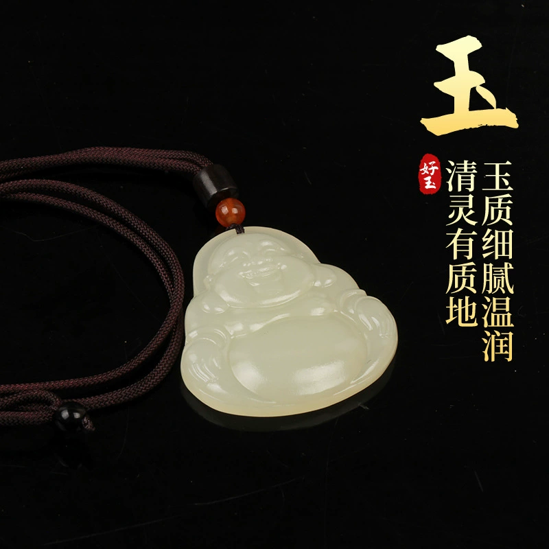 Buddha, pendant jade, necklace