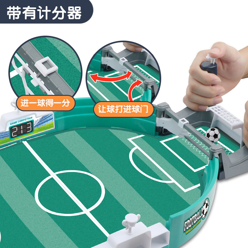 Mesa de fútbol de escritorio grande transfronteriza Juego de mesa divertido para niños Mesa de fútbol de doble batalla Venta directa de fábrica de Juguetes