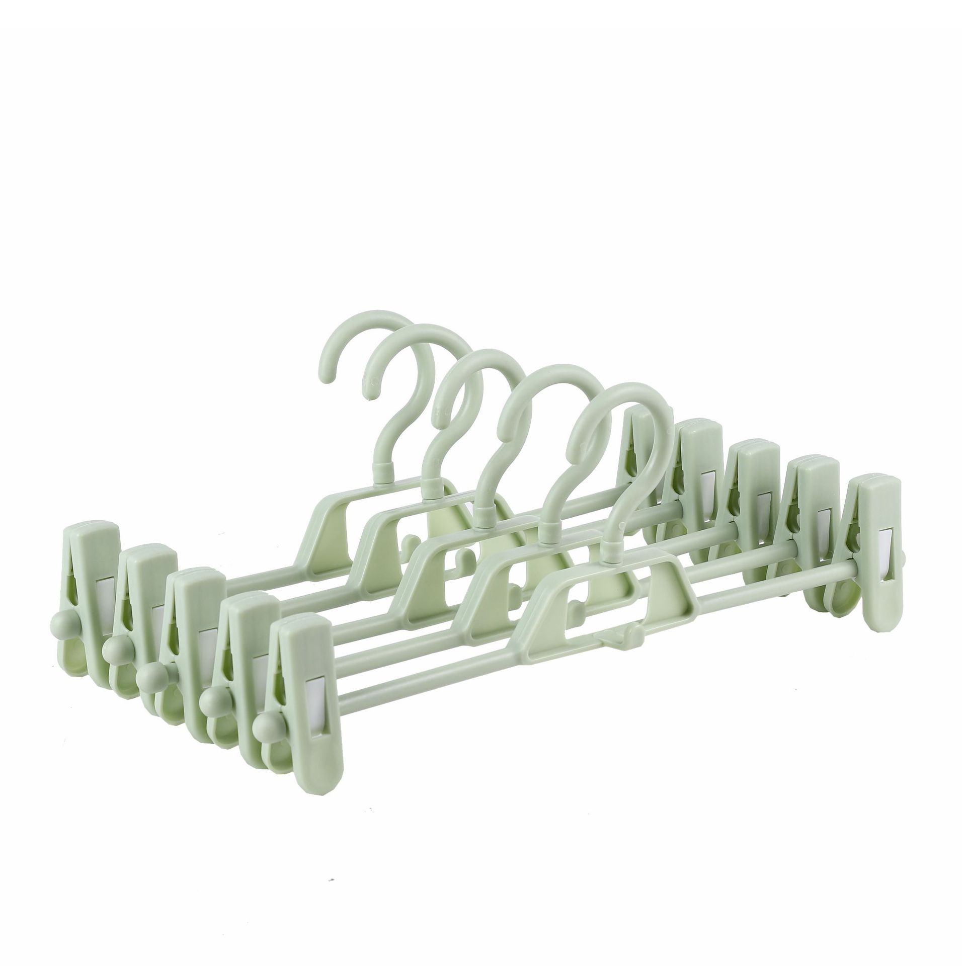 Pantalones de plástico clip plegable pantalones adultos clip pantalones simples clip pantalones de almacenamiento del hogar rack tienda de ropa pantalones rack