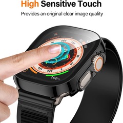 Suitable for appleWatchUltra Apple watch case 6789 generation watch protective case PC tempered film integrated