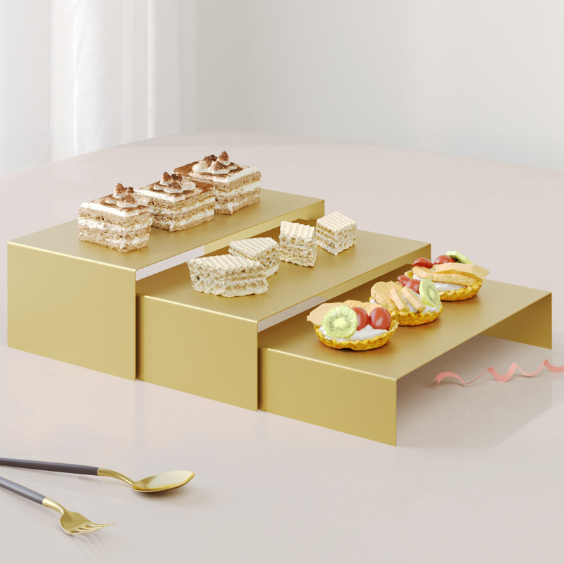 European Style Dessert Table Ornaments Display Rack Cake Tray Tea Break Table Afternoon Tea Table High Foot Stand Cake Stand