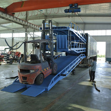 廣西10噸12噸15噸移動式登車橋上車平台登車台集裝箱貨櫃裝卸平台