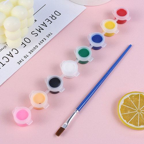 6-in-1 Acrylic Paint Set for Kids DIY Doodle Painting Art Supplies Coloring and Creation Kit