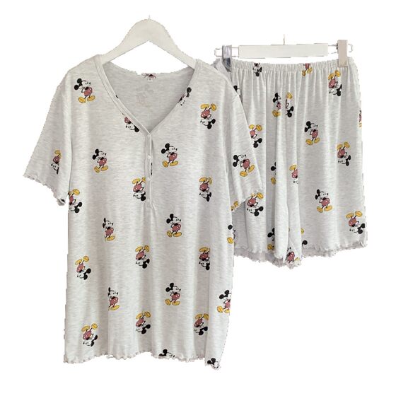 [in stock 88218] modal short sleeve shorts breast-feeding with chest pad summer thin pregnant women postpartum pajamas women