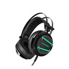 7.1UUSB channel e -sports game Internet Cafe light -emitting headphones heavy bass listening sound debate, chicken headset with microphone