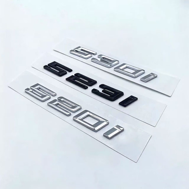 Suitable for 18-23 Bmw New Model Car Logo Stickers 520I 525I 528I 530I 535I 550I Displacement Tail Stickers
