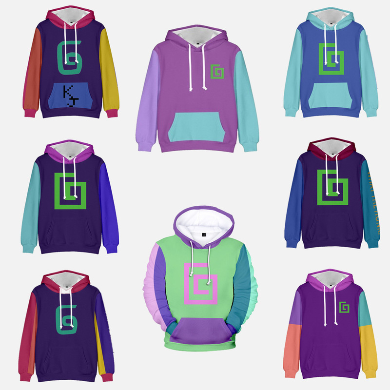 Cross-Border European and American New Fashion Peripheral 3D Digital Printing Sports Casual Loose Pullover Hooded Sweatshirt for Men