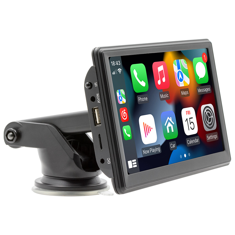 Navegación portátil de 7 pulgadas Carplay inalámbrico para coche reproductor MP5 Bluetooth manos libres control central PND navegación para coche