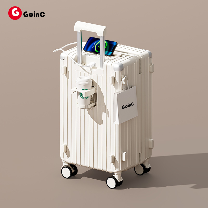 Maleta para mujeres, 28 pulgadas, multifunción, 20 pulgadas, rueda silenciosa universal, caja de embarque a prueba de explosiones.