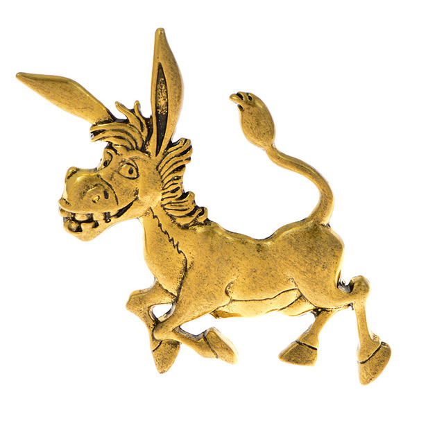 Retro Lapel Pin New Vintage Fashion Personalized Little Donkey Animal Brooch For Men, Creative Enamel Brooch, Versatile Clothing_voghion.com
