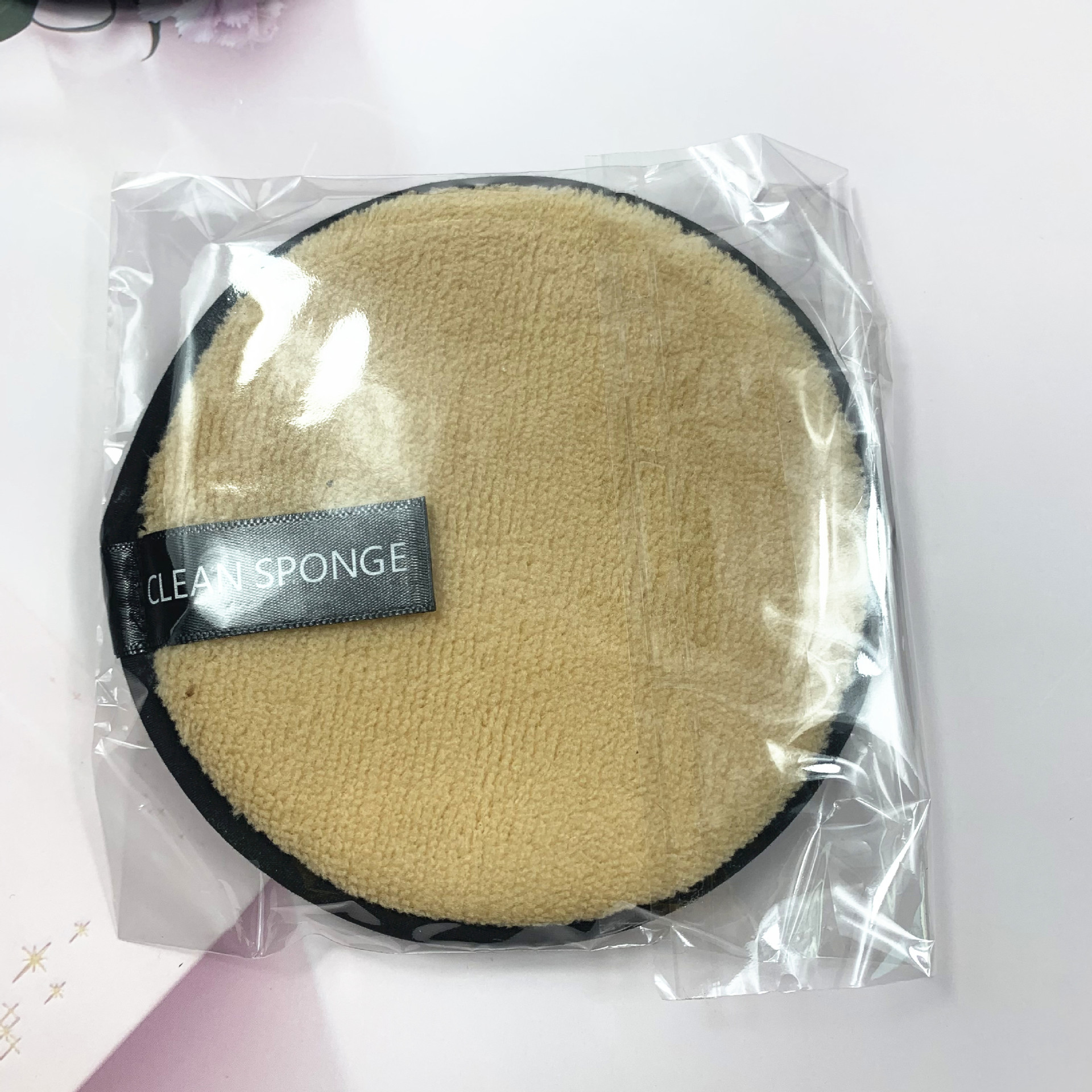 Fábrica directa perezosa agua limpia lavar la cara desmaquillaje algodón polvo de limpieza esponja de maquillaje herramientas de polvo de maquillaje desmaquillaje