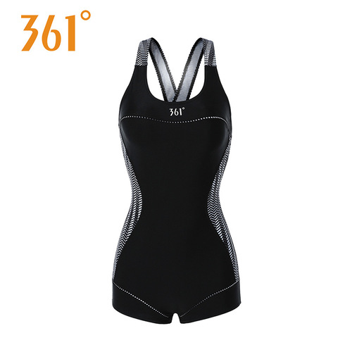 361 one-piece swimsuit for women, conservative student, flat-angle, belly-covering, slimming, triangle training, professional sports swimwear