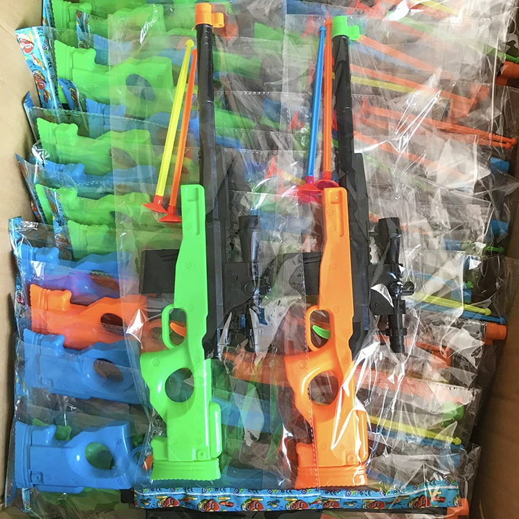 Детская игрушка снайперская винтовка съедает курицу игровое ружье мягкая кожаная винтовка с пружинной снайперской винтовкой 2 юаней универмаг оптом