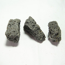 天然气孔状玄武岩原料 矿物岩石教学标本 玄武岩岩石原料灰色碎石