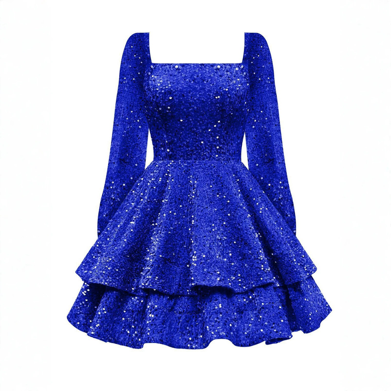 European and American style short sequin dress, suitable for parties, hosting events, birthdays, coming-of-age celebrations, and proms; available on AliExpress European and American style short sequin dress, suitable for parties, hosting events, birthdays, coming-of-age celebrations, and proms; available on AliExpress