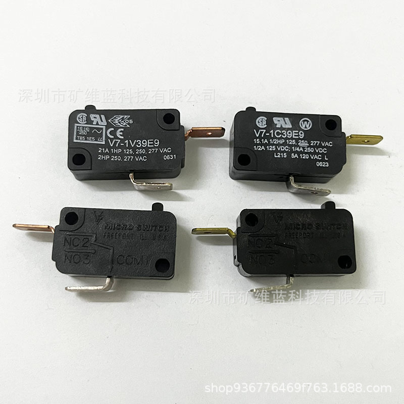 微动开关 霍尼韦尔 V7-1C39E9 V7-1V39E9 大电流 纯银 2脚常闭21A