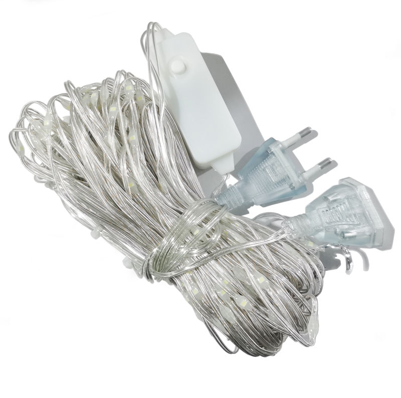 Nueva línea de cuero impermeable cortina Cadena de luz USB control remoto plug-in habitación diseño vacaciones decoración de Navidad Cadena de luz luces de colores