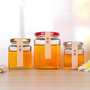 Cream Zi Si Li Qiu Li Cream Sealed Can Ma Tiekou Bottle Cap Glass Preservation Pickles Bottle Transparent Honey Bottle Wholesale
