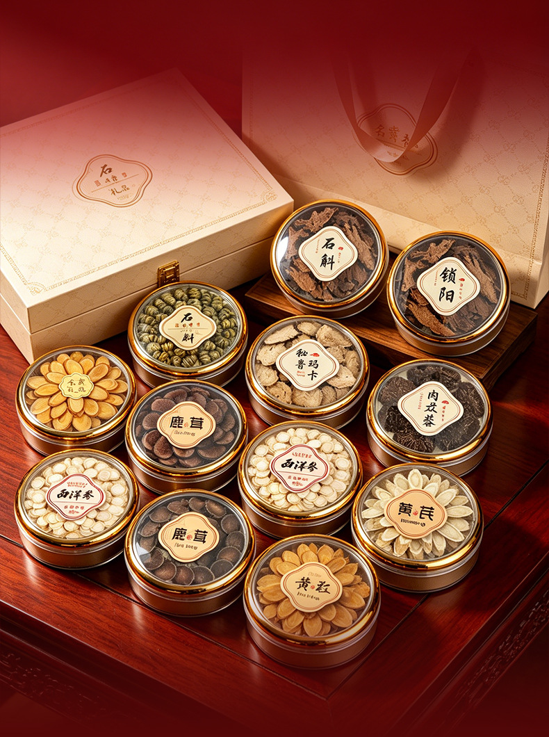 American Ginseng Gift Box 100g Dried Slices Traditional Tonic Herb for Daily Wellness preparation