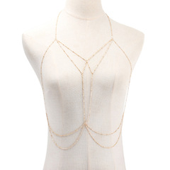 Euramerican Cross-border New Summer Beach Accessory Bikini Body Chain, Uncommon Creative Design Sensory Bra Chain