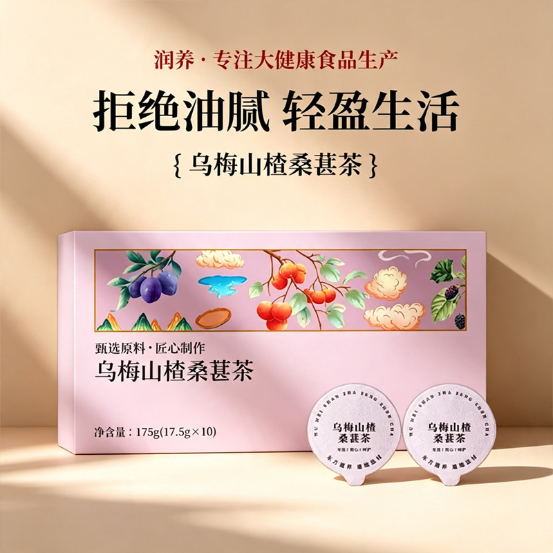 Black Plum, Hawthorn, Mulberry Tea, Small Canister Tea, Herbal Tea, Tea Drink, Flower and Fruit Tea, Anti-Greasy, Light and Refreshing Lifestyle Tea Black Plum, Hawthorn, Mulberry Tea, Small Canister Tea, Herbal Tea, Tea Drink, Flower and Fruit Tea, Anti-Greasy, Light and Refreshing Lifestyle Tea