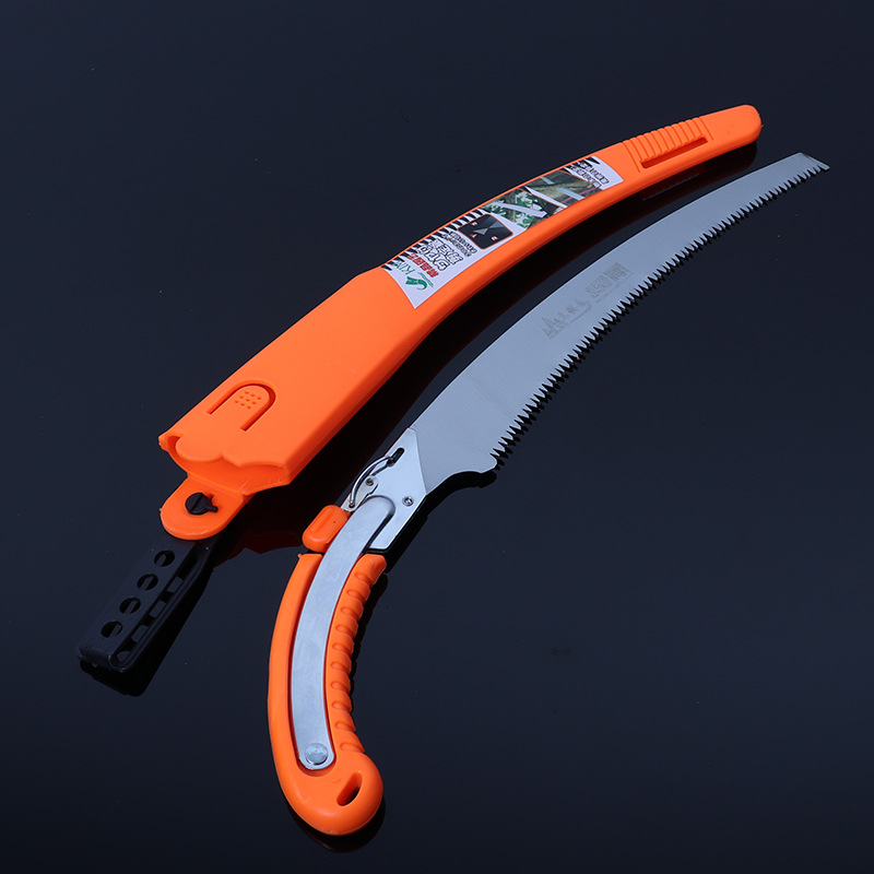 台湾兰德森园林锯 修枝锯 腰锯 手锯 弯锯 木工锯子350可换锯片