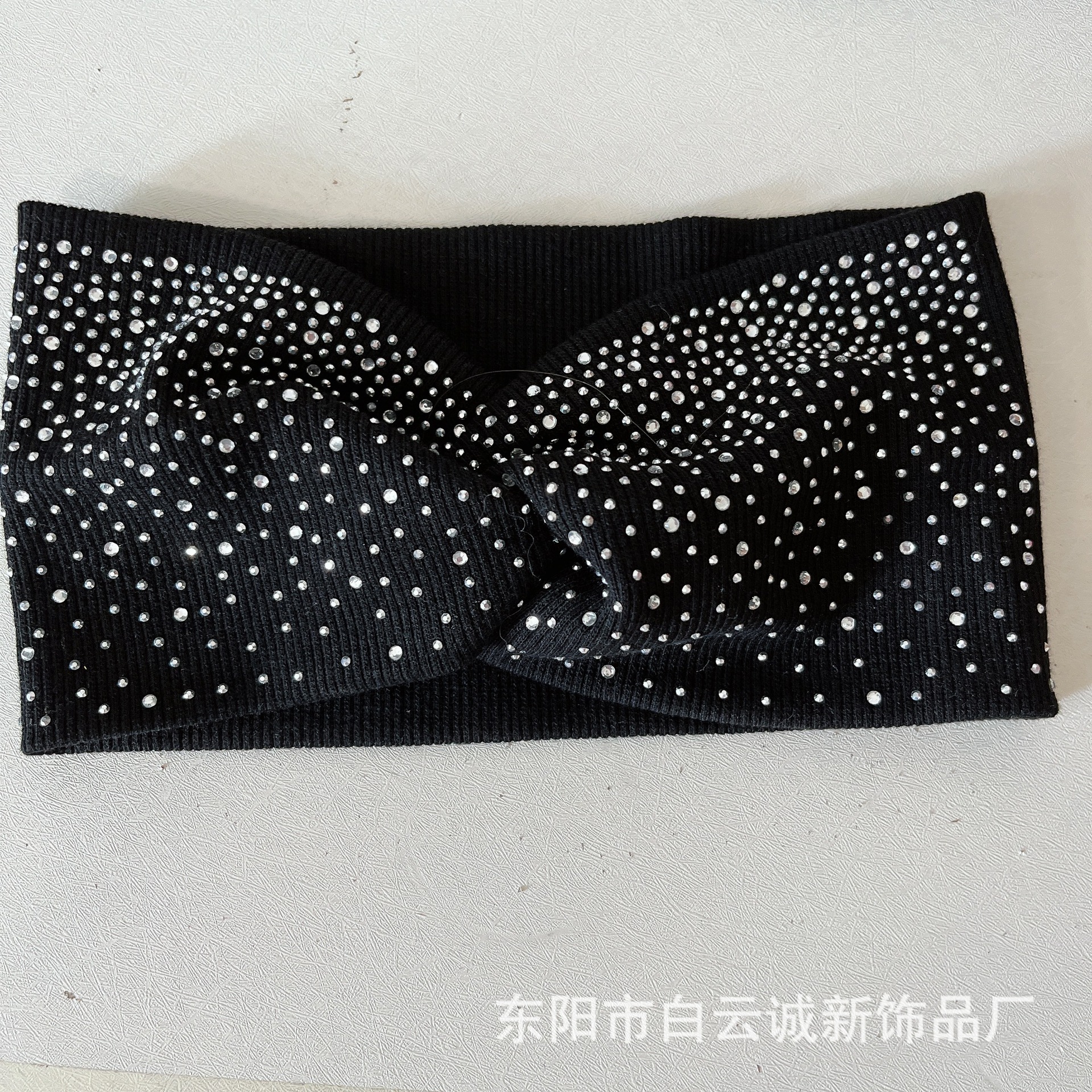 Transfronterizo nuevo pelo de diamantes de imitación con cara lavado tocado crossover señoras deportes diadema lavado cinturón de pelo