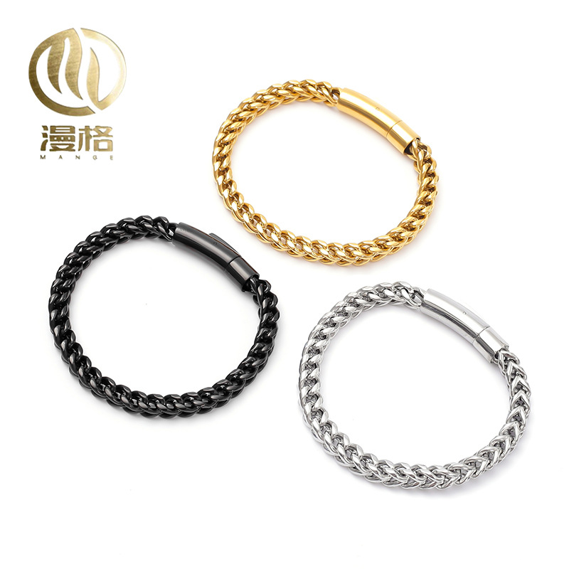 Trend bracelet stainless steel hip-hop style