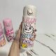 New Labubu Cartoon Thermos Cup Rab Cloth Buckle Cup 304 Stainless Steel Vacuum Pea Cup Convenient Household