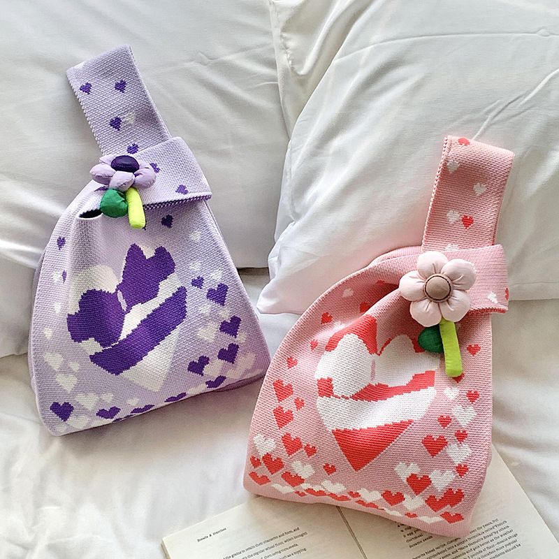 Bolsa de regalo del día del maestro, nueva bolsa de regalo de punto de alta calidad, bolsas de muñeca para maestros, bolsas de punto