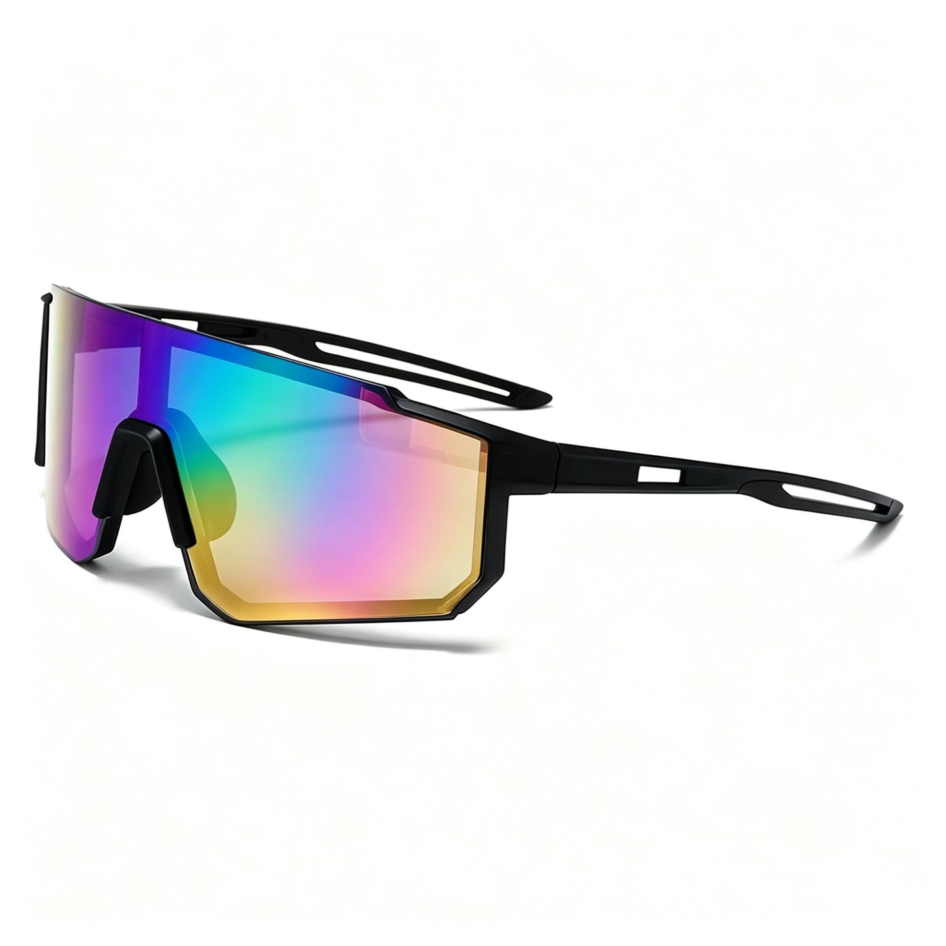 Black frame iridescent lenses