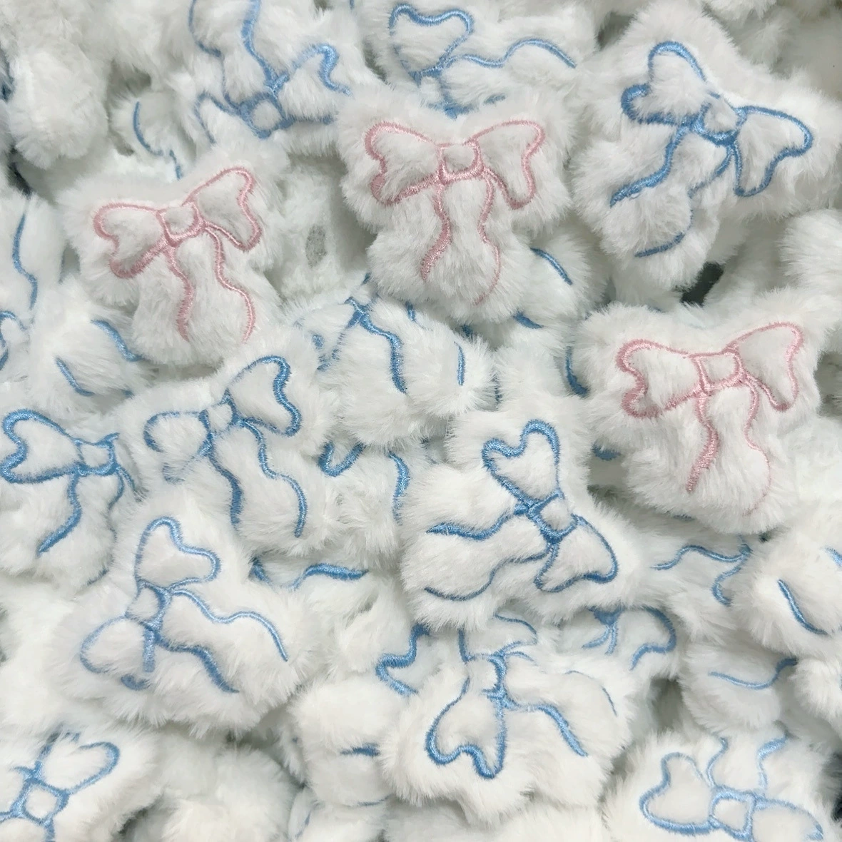 Волосы кролика розовый синий бант DIY куклы животных кепка кепка обувь носки аксессуары мультфильм чулок мобильный телефон