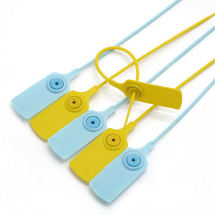 Customizable plastic lead seal disposable tie block freight shipping logistics transportation oil tank lock anti-theft