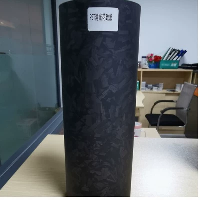 fiber sticker interior control bright – Automotive Film - 152m50cm-pet-matt-flower-carbon-black