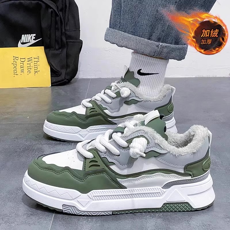 화이트 그린 [캐주얼 플러스 벨벳 스타일]