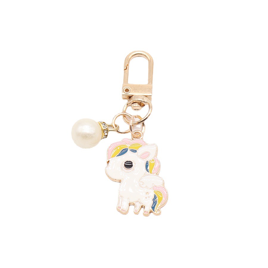 Original hecho a mano primavera, verano, Otoño e Invierno cuatro estaciones paisaje niños mochila colgante aleación goteo llavero bolsa Accesorios