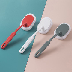 Cleaning brush for bathroom long handle sponge scrub brush for walls, cleaning brush for bathtub sponge brush for floor, sponge scourer