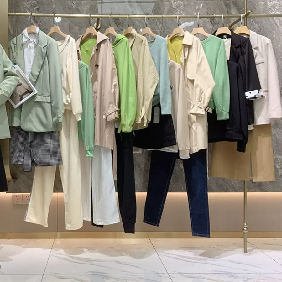 撤柜大牌女装尾款清货实体直播货源品牌折扣尾货批发十三行服饰