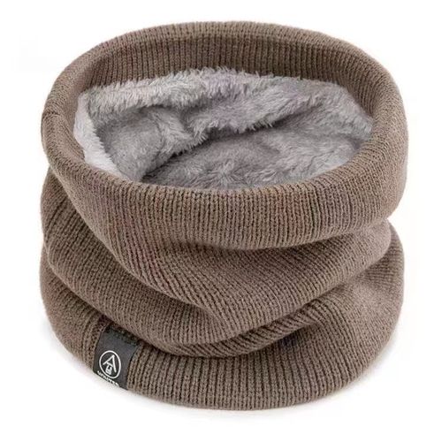 Winter Neck Gaiter for Men and Women, Fleece Lined and Thick, Outdoor Cycling Face Mask, Versatile Knitted Neck Guard and Head Hat
