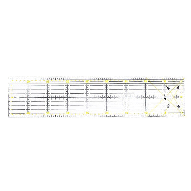 Regla de costura de acrílico cuadrado negro regla cuadrada transparente Placa de ropa a medida que hace material de herramienta