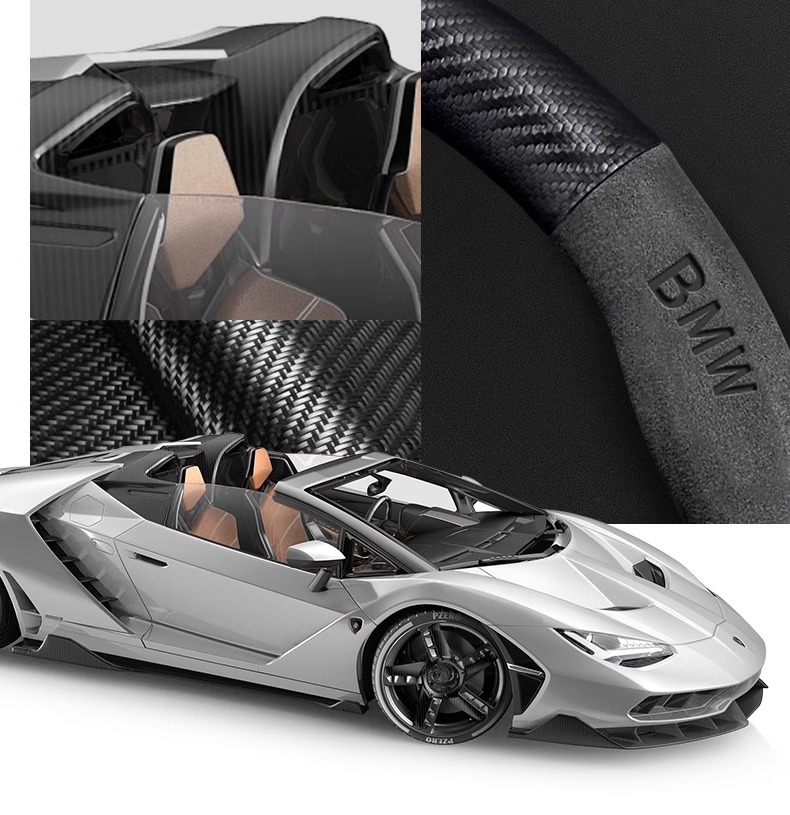 Applicable to BMW steering wheel cover one series x1i/x3 three series five series suede steering wheel cover car handle cover cross border