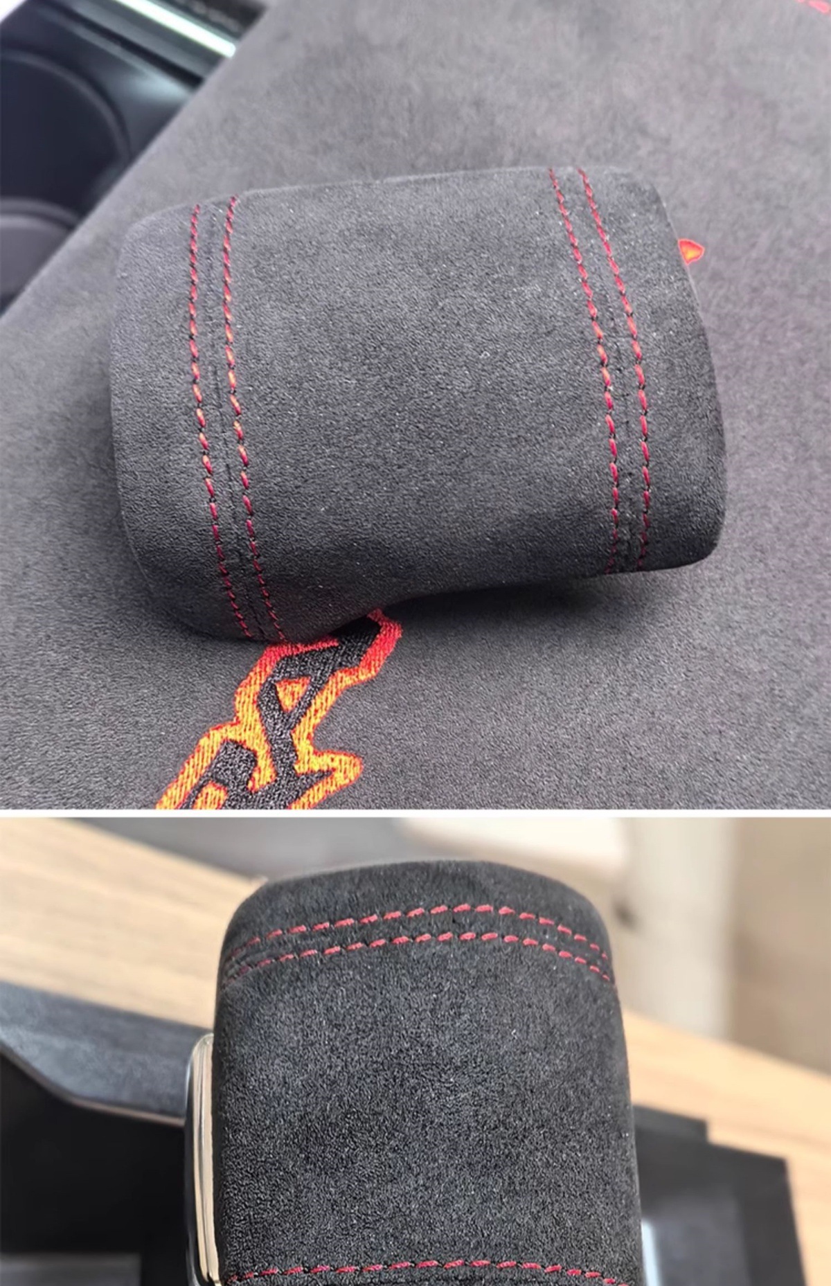 22-25 Raptor Gear Shift Knob Cover Suitable for Ford F-150 Suede Gear Shift Cover Interior Modification