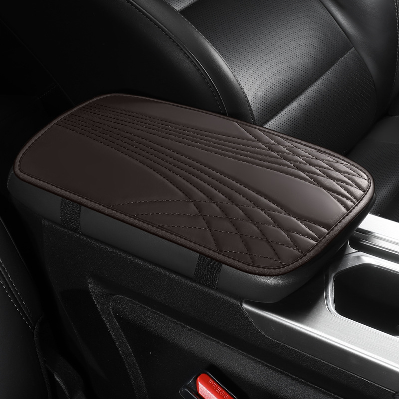 2023 autumn and winter new car armrest box pad Napa leather non-slip wear-resistant armrest box protective pad cleaning pad cross-border