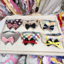 宠物猫咪口水巾围嘴狗狗泰迪比熊博美围巾围脖领结柯基法斗装饰品