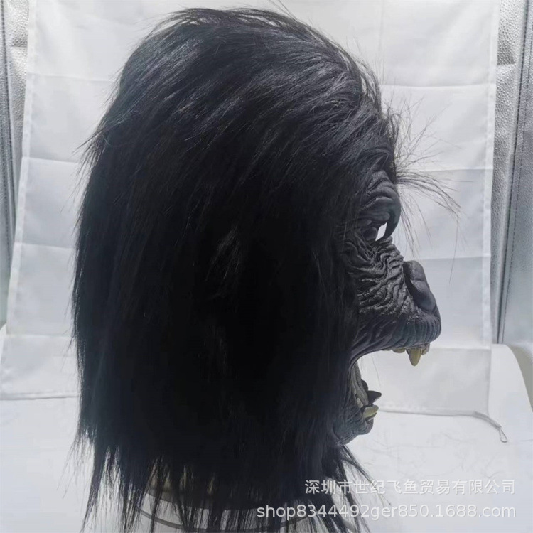 Godzilla vs King Kong Halloween horror máscara chimpancé látex tocado TikTok Live Funny props