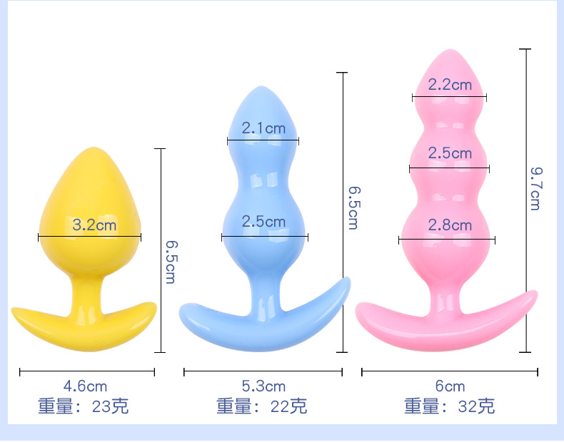 Beginner Anal Plug Set, TPE Backdoor Massager for Men and Women, 3-Piece Boxed Kit — detail image 15