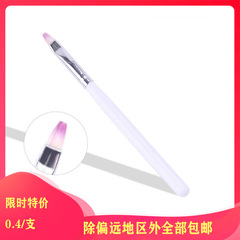 Promotional Nail Art White Rod with Purple Tip UV Curing Pen, Painting Pen, Gel Removal Pen, and Flat-Head Brush—Large Quantity
