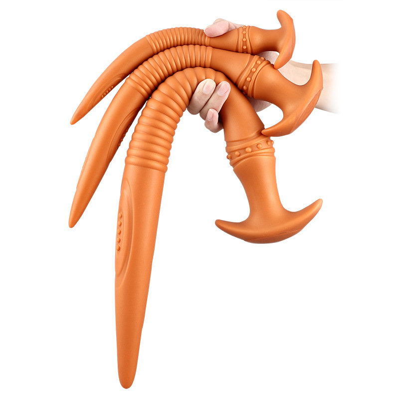 Super Long And Soft Silicone Eel Anal Plug Three Piece Set, Wearing Adult Fun, Backyard Tail, Couple's Flirting Products_voghion.com