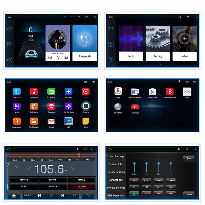 Suitable for Opel 7inch Car-Mounted Carplay Thin Android Gps Navigation Bluetooth All-In-One Device with Mobile Screen Mirroring