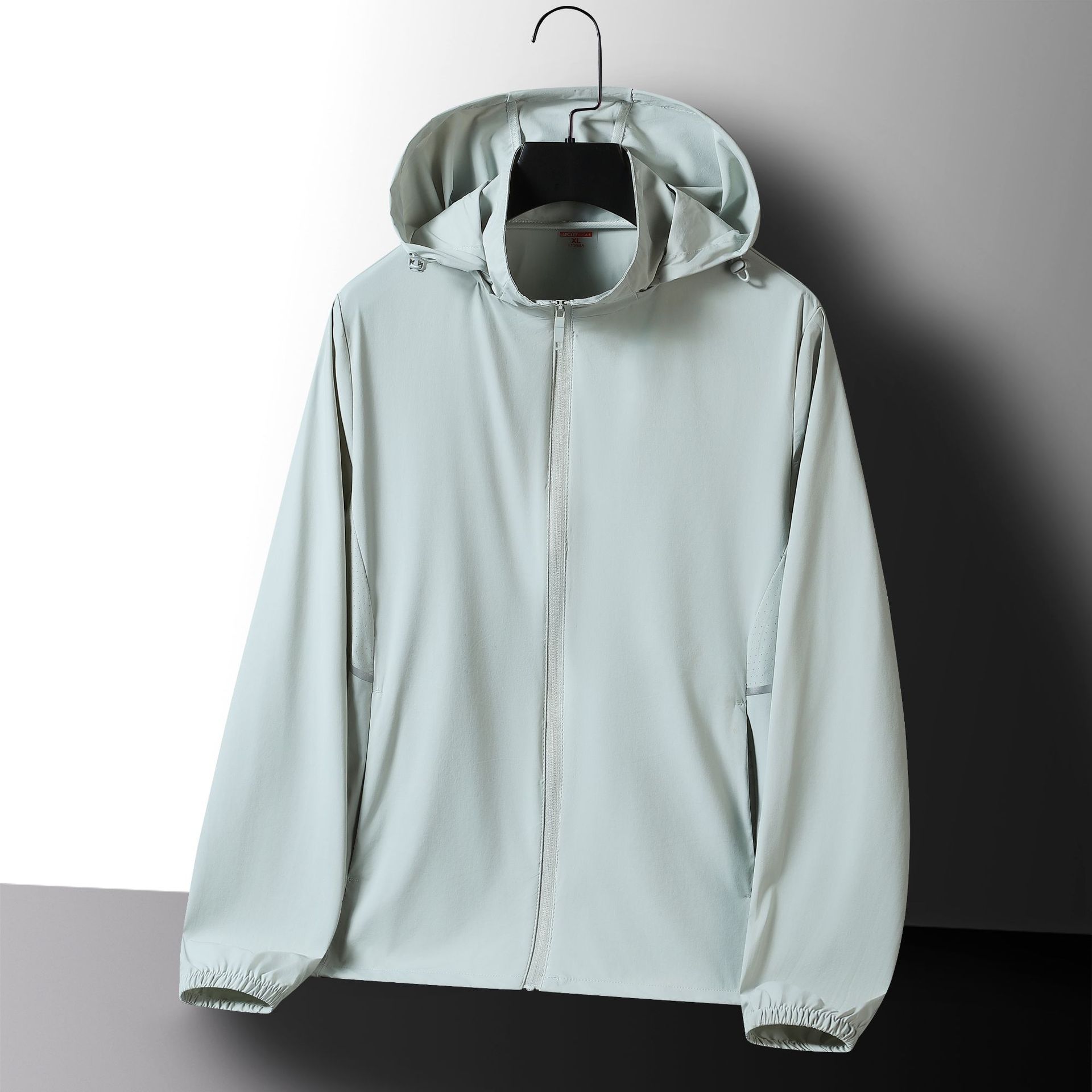 Ropa de protección solar de seda de hielo para parejas de mujeres ropa de protección solar hombre encapuchado abrigo transpirable UV UPF50 + ropa de piel al por mayor